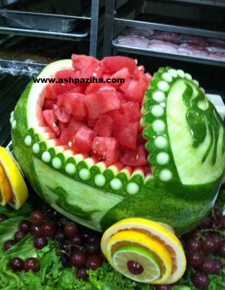 Types - decorated watermelon - and - fruit - especially - Night - of Christmas (7)