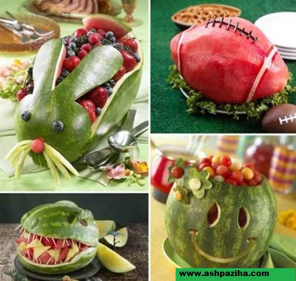 Types - decorated watermelon - and - fruit - especially - Night - of Christmas (8)