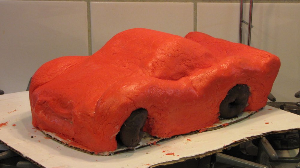 Cakes - Model - Cars - McQueen - Education - Video - decoration (6)