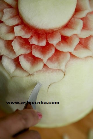 Decoration - watermelon - Figure - flowers - especially - at night - Yalda - video (1)